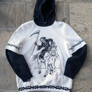 Lurking Class Grim Reaper Horse Graphic Hoodie (Medium) *EUC*